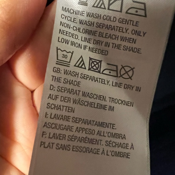 Halston -faux suede bomber style jacket with lining 20 Royal Blue quiet luxury - Picture 4 of 7